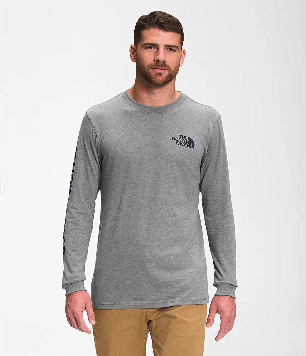 The North Face Lange Ärmel Tnf Sleeve Hit T-Shirts Herren - Grau CH-730KWWD